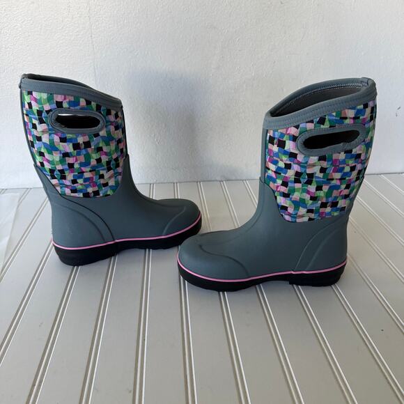 Bogs Kidsyouth Classic II Check size 2 - Gray multicolor- - Picture 6 of 8